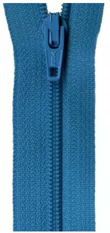 14" ZIPPER, TURQUOISE SPLASH