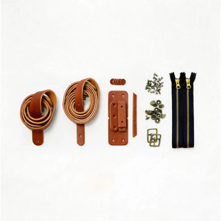KIT SLABTOWN CHESNUT LEATHER ANTIQUE BRASS