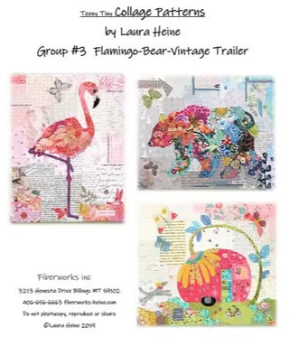 TEENY TINY COLLAGE GROUP 3 - LAURA HEINE, FIBERWORKS