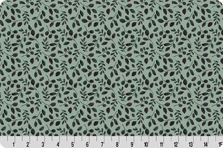 GARDEN LEAVES QUILTING CUDDLE GREEN 43/44" QCGARDENLEAVES