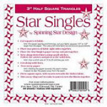 3" HALF SQUARE TRIANGLES - STAR SINGLES