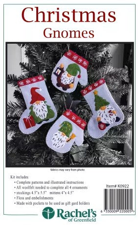 K0922 CHRISTMAS GNOMES-RACHELS OF GREENFIELD KIT
