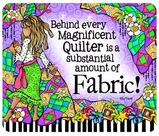 QUILT FABRIC MOUSE PAD