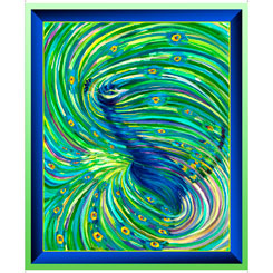 #112 - ARTWORKS XI OMBRE PEACOCK PANEL