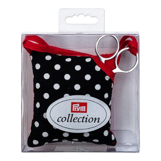 PIN CUSHION DOTS WITH SCISSORS