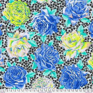 KAFFE FASSETT ROSE BLOOM BLUE PWPJ077.BLUE