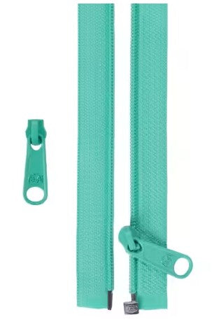 50" SEPARATING ZIPPER + EXTRA SLIDE TURQUOISE BYANNIE
