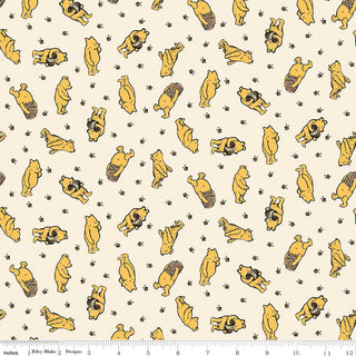 FLANNEL WINNIE THE POOH TOSS CREAM