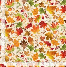 HARVEST-CD3515 CREAM TOSSED FALL LEAVES