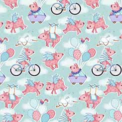2600-30073-Q WHEN PIGS FLY AQUA