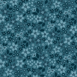 HOLLY AND HEARTH FLOWERS TEAL