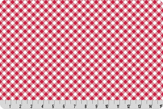 COTTAGE ROSE LANE GINGHAM QUILTING CUDDLE CANDY APPLE 44" QCCRGINGHAMCAND