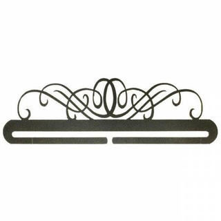 12" Windy Scroll Split Bottom Hanger ~ Charcoal