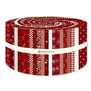 GARNET & GINGHAM 2.5 STRIPS JELLY ROLL