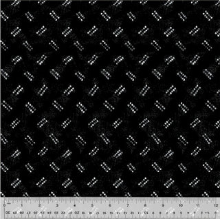 MAKERS COLLAGE SHIRTING BLACK 52790A-2