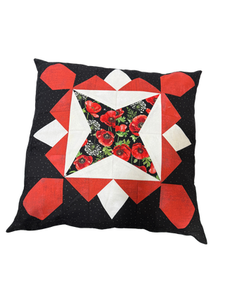 SQUARE DANCE PILLOW - POPPY