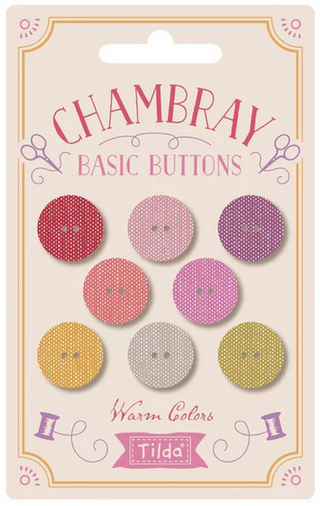 TILDA CHAMBRAY BUTTONS 16MM