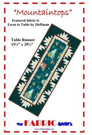 MOUNTAINTOPS TABLE RUNNER - THE FABRIC ADDICT