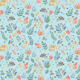 BABY DINO COMFORT FLANNEL LITTLE LANDSCAPE AQUA 14470F80B