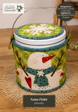 Caboodle Canister Cozies  Machine Embroidery - January 2027