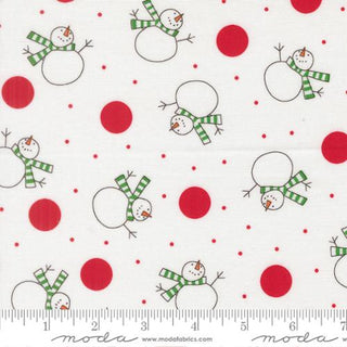 SNOW TIME TOSSED SNOWMEN WHITE 22501-11