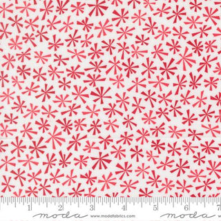 SNOW TIME TINSEL WINTER WHITE RED 22507-24