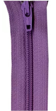 14" ZIPPER, LILAC