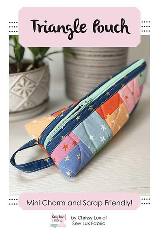 TRIANGLE POUCH PATTERN-SEW LUX FABRIC SLF2271