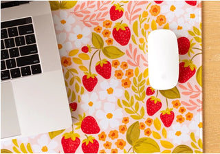 STRAWBERRY PATCH DESK PAD