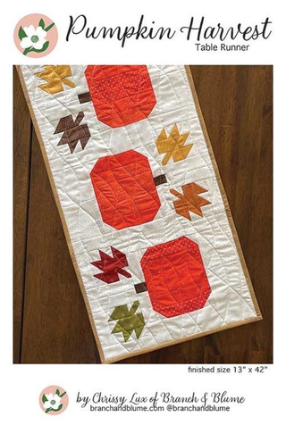 PUMPKIN HARVEST TABLE RUNNER CHRISSY LUX OF BRAnch of blume