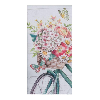 KAY DEE DESIGNS TERRY TWEL BG BIKE FLORAL