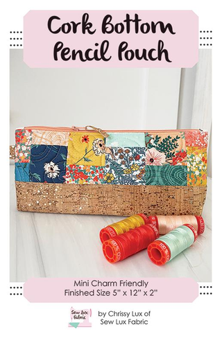 CORK BOTTOM PENCIL POUCH