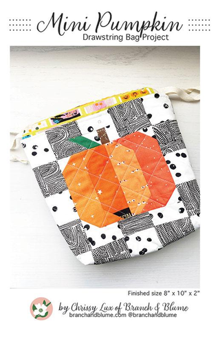 MINI PUMPKIN DRAWSTRINGS BAG PROJECT