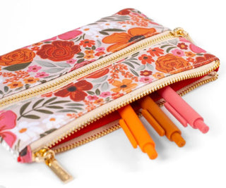 ROSEWOOD BLOOMS PENCIL POUCH