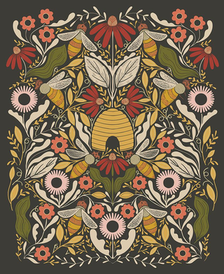 BEE GARDEN METALLIC BLACK 48418 21M