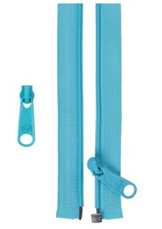 50" SEPARATING ZIPPER + EXTRA SLIDE PARROT BLUE BYANNIE