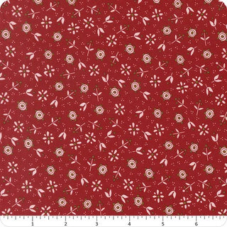 CHILLY CHRISTMAS FLOWERS RED 55712-22