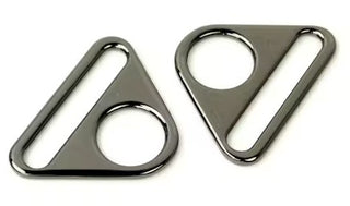 TRIANGLE RING 1.5" GUNMETAL 2PCS