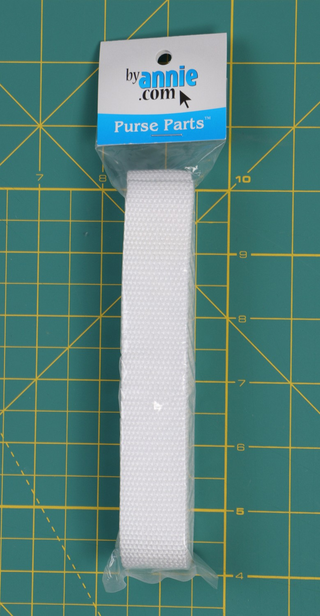 WHITE STRAPPING  1" X 3 YD - BY ANNIE
