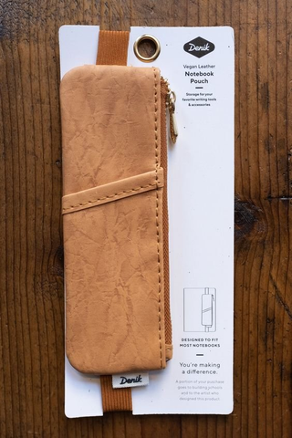 CARAMEL CRINKLE NOTEBOOK POUCH NBPOUCH002