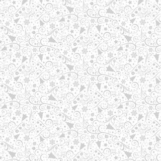 TREES AND ORNAMENTS WHITE HUE-C3540