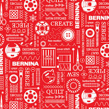 1364710B BERNINA STITCHES RED