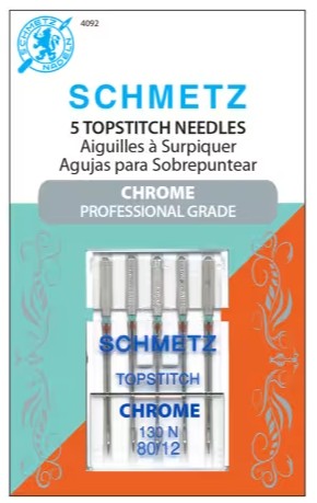 SCHMETZ CHROME PROFESSIONAL GRADE TOPSTITCH 80/12