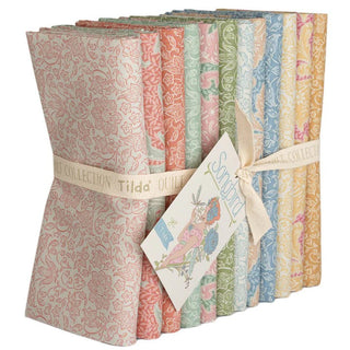 TILDA SONGBIRD FAT QUARTER BUNDLE - LILA