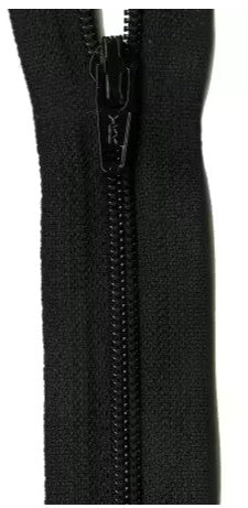 14" ZIPPER, BASIC BLACK