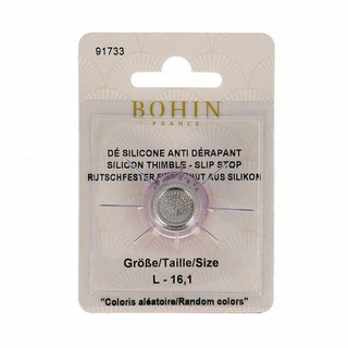 BOHIN SILICON THIMBLE WITH STEEL TOP - LG