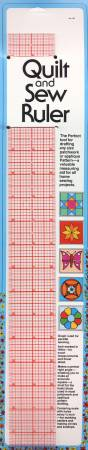 Quilt and Sew Ruler ~ 18x2"