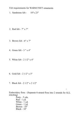 WARM FEET (PATTERN ONLY) (M) - RACHEL'S OF GREENFIELD