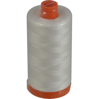 AURIFIL COTTON 50 WT THREAD, #2021 - NATURAL/ WHITE