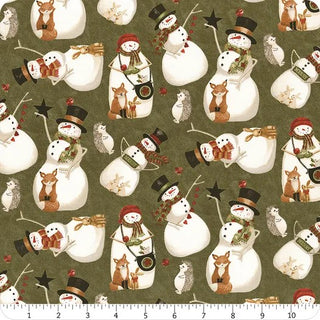 NORTHERN CHRISTMAS SNOWMEN GREEN